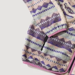 Ashland Stripe & Bone Zip Fleece - Purple