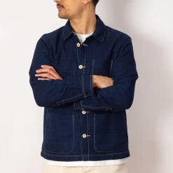 Assembly Jacket - Indigo Waffle