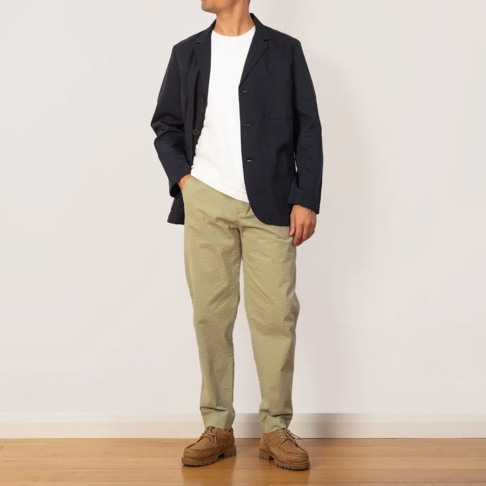 Assembly Trouser - Light Sage Seersucker
