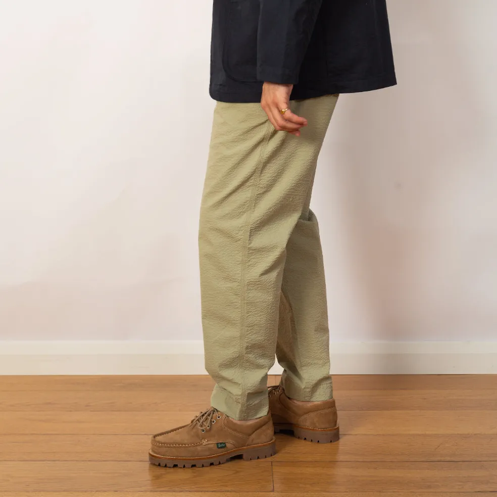 Assembly Trouser - Light Sage Seersucker