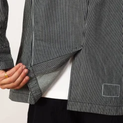Bakers Jacket - Hickory Stripe Denim