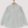 B.D. L/S Shirt - Green/White stripe
