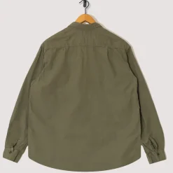 Broad Cloth Anorak Shirt - Khaki