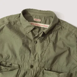 Broad Cloth Anorak Shirt - Khaki
