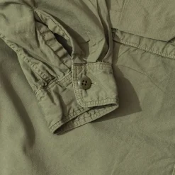 Broad Cloth Anorak Shirt - Khaki