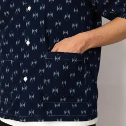 Cabana Shirt Indigo Kasuri - Papillon