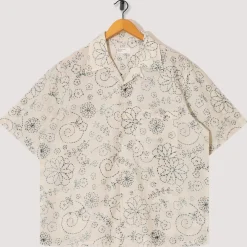 Camp Shirt - Ecru/Charcoal