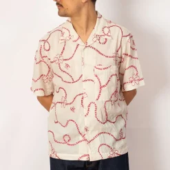 Camp Shirt - Ecru/Terracotta