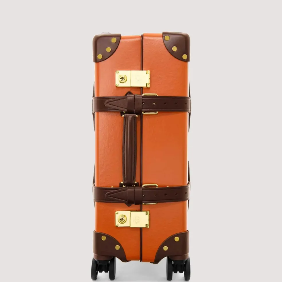 Centenary Four Wheel Carry-On Case - Marmalade/Brown/Gold