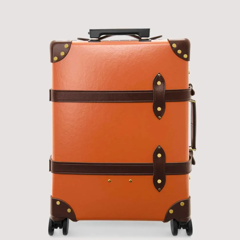 Centenary Four Wheel Carry-On Case - Marmalade/Brown/Gold