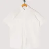 Chambray Work Shirt Wide Fit S/S - White