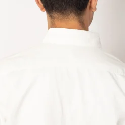 Chambray Work Shirt Wide Fit S/S - White