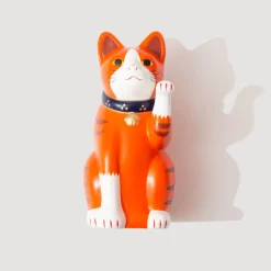 Chugai Toen Fortune Cat (Large) - Orange