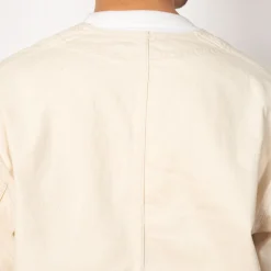 Collarless Jacket - Ecru