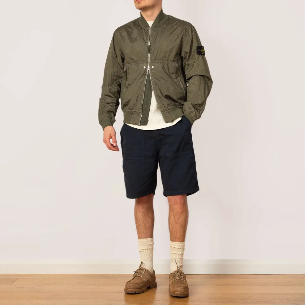 Crinkle Bomber - Military Green (V0054)