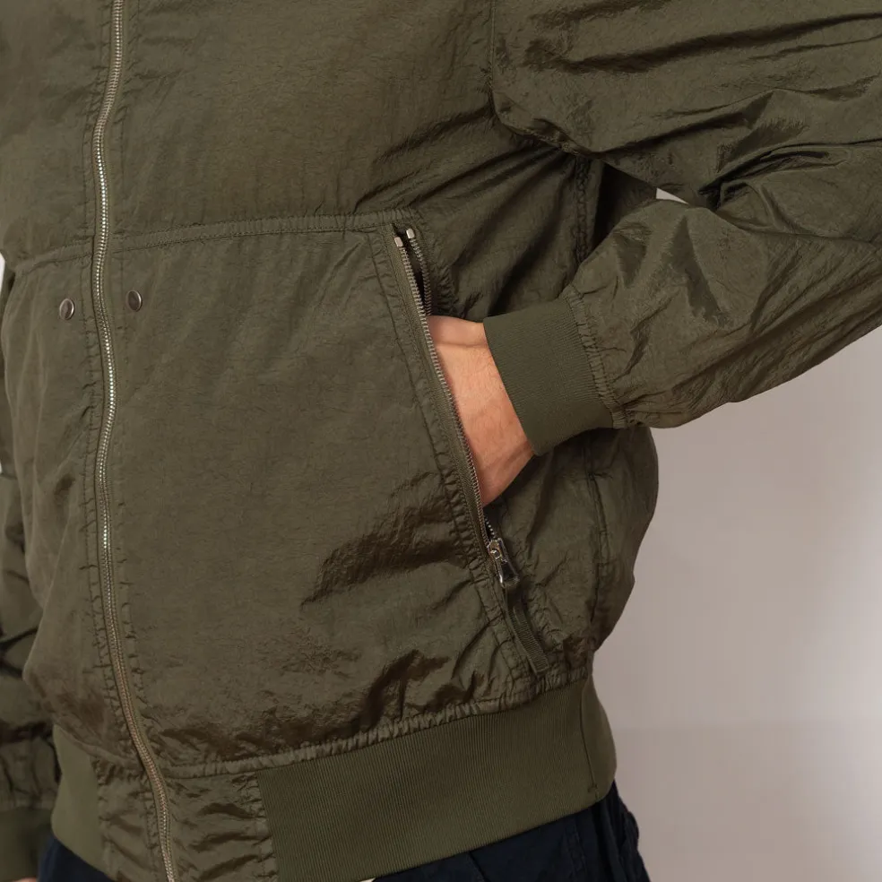 Crinkle Bomber - Military Green (V0054)