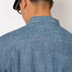 Curtis Light Chambray Shirt - Light Indigo