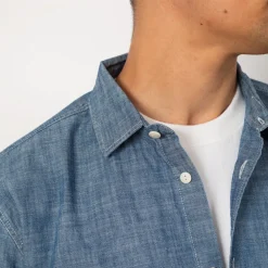 Curtis Light Chambray Shirt - Light Indigo