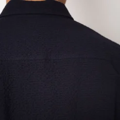 Curtis Shirt - Navy Seersucker