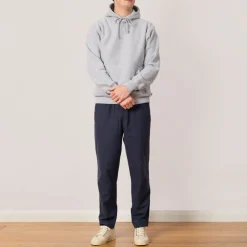 Drawcord Assembly Pant - Soft Navy Cotton Linen