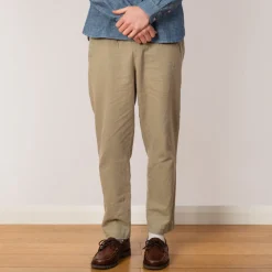 Drawcord Assembly Pant - Sage Cotton Linen
