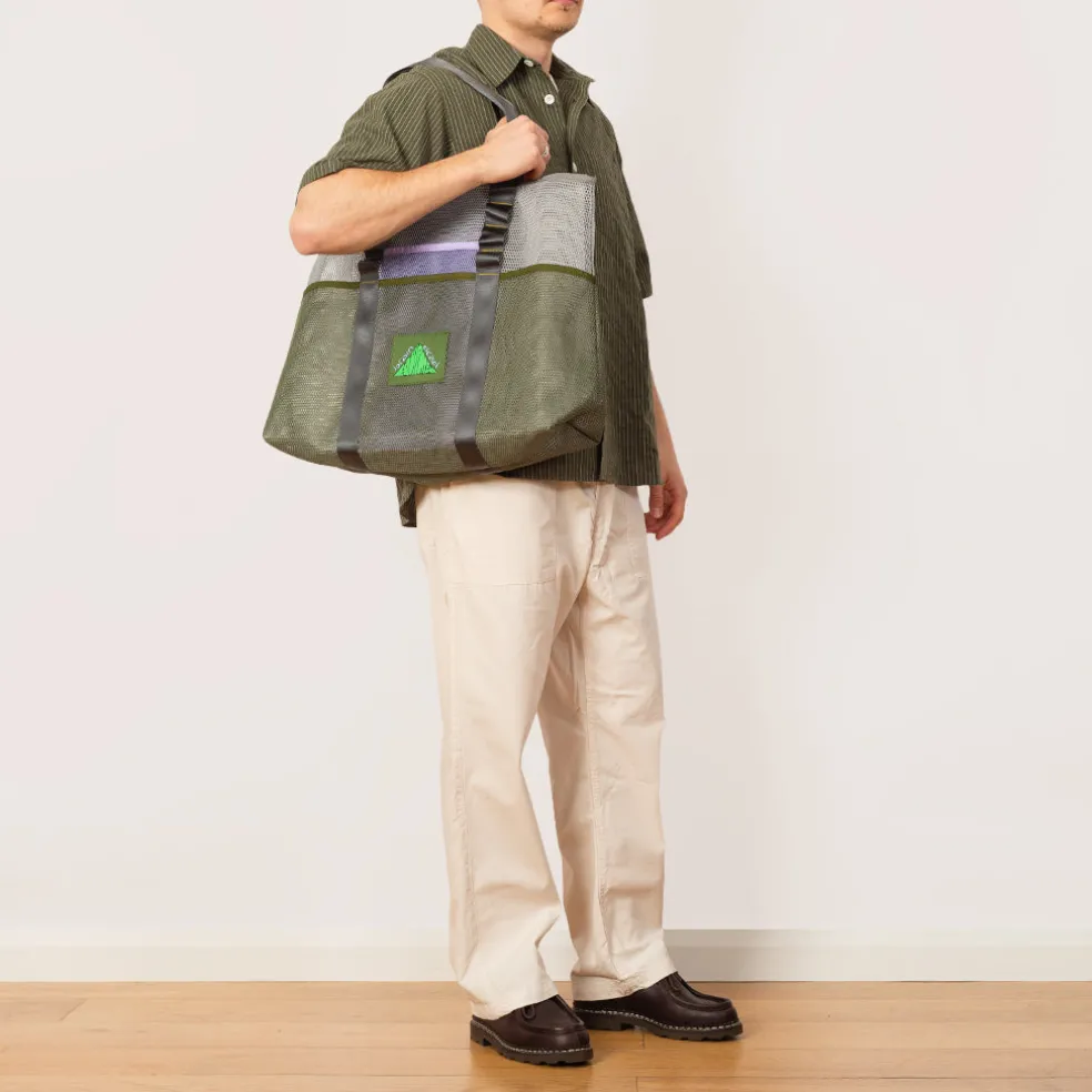 Equipment Mesh Tote Bag - White Multi