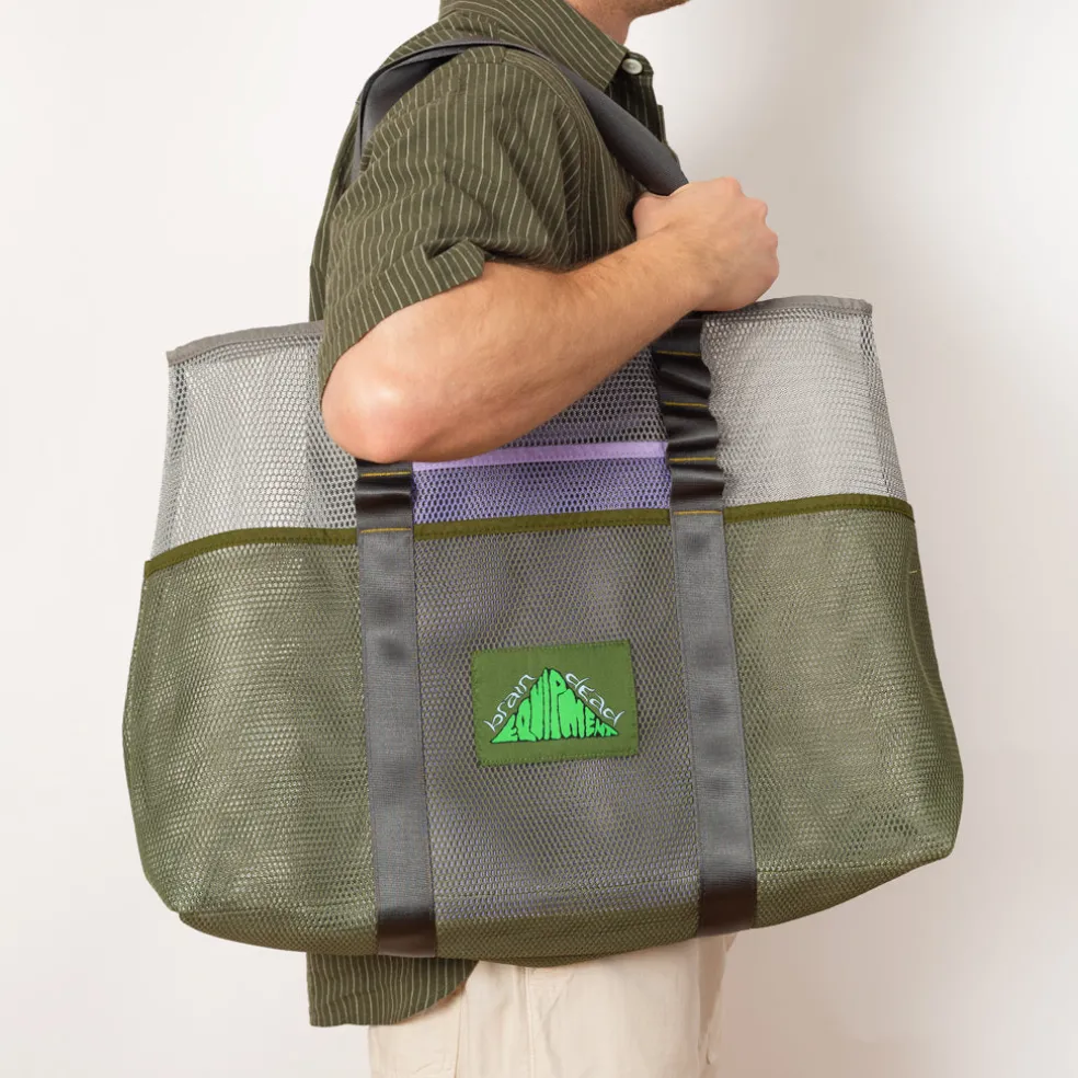 Equipment Mesh Tote Bag - White Multi