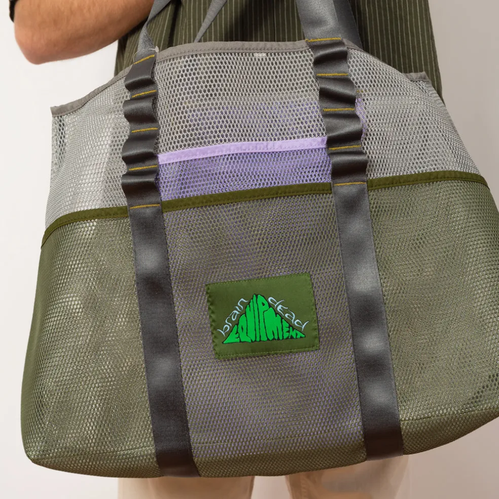 Equipment Mesh Tote Bag - White Multi