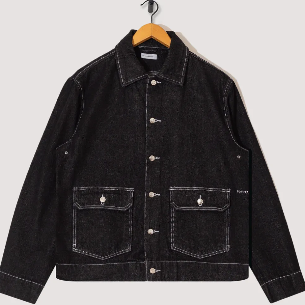 Full Button Jacket - Black
