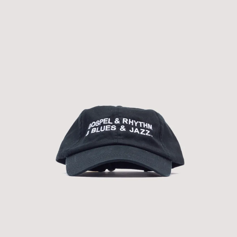 Gospel & Rhythm & Blues & Jazz Embroidered Cap - Black