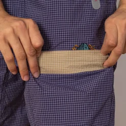 Gridded Ripstop Utility Short - Blueberry