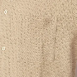 Gustav Crochet Jersey Shirt - Oatmeal