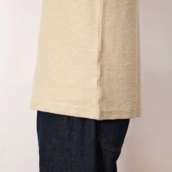 Gustav Crochet Jersey Shirt - Oatmeal