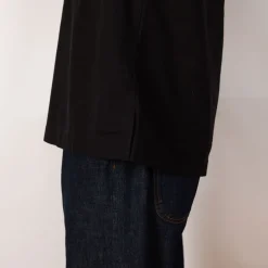 Half Zip Pull On Shirt - Black