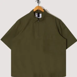 Half Zip Pull On Shirt - Grass