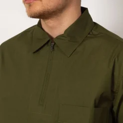 Half Zip Pull On Shirt - Grass