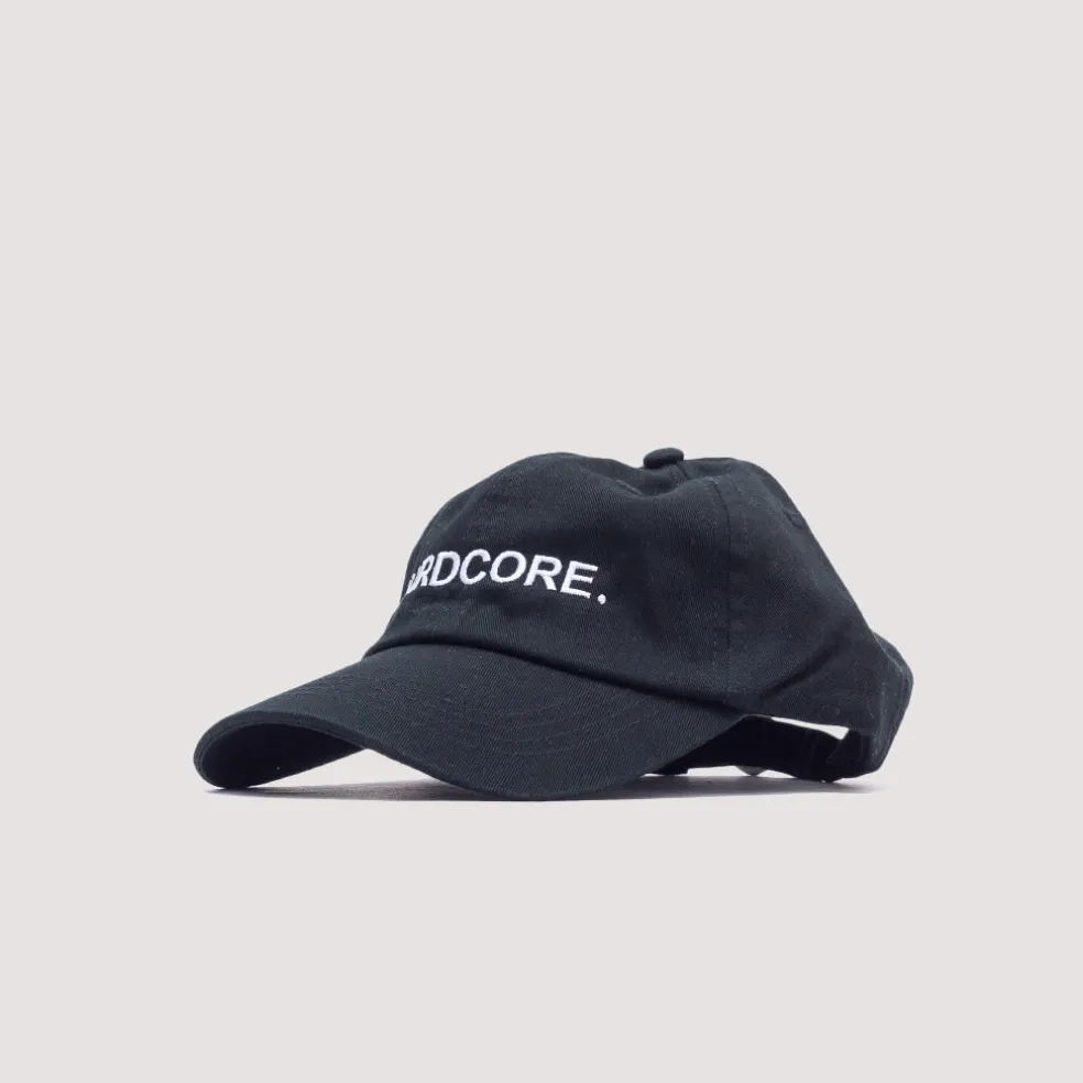 Hardcore Embroidered Cap - Black