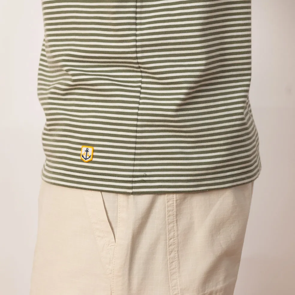 Heritage Striped Tee - Orto/Milk