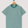 Heritage Striped T-Shirt - Deep Jungle/Milk