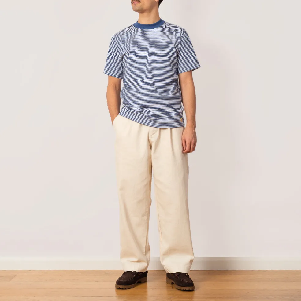 Heritage Striped T-Shirt - Obscure/Milk