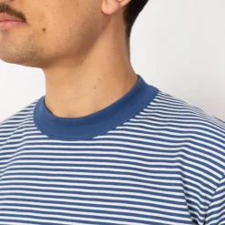 Heritage Striped T-Shirt - Obscure/Milk