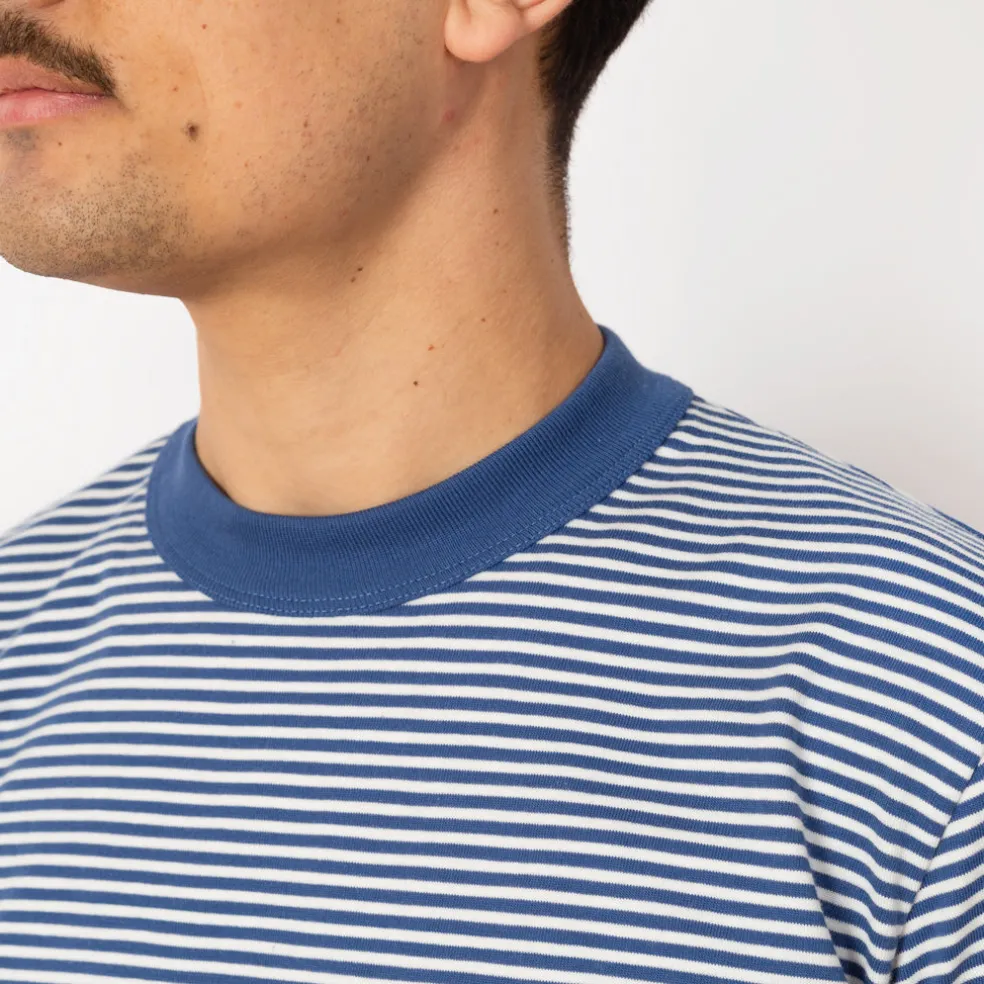 Heritage Striped T-Shirt - Obscure/Milk