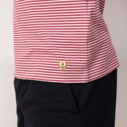 Heritage Striped T-Shirt - Malaga/Milk
