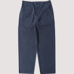 Herringbone Fatigue Pants - Navy