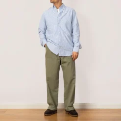 Herringbone Fatigue Pants - Green