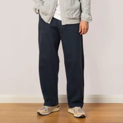 Herringbone Fatigue Pants - Navy