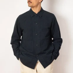 High Density Shirt Jacket - Navy