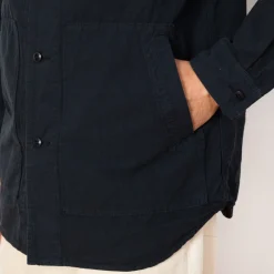 High Density Shirt Jacket - Navy