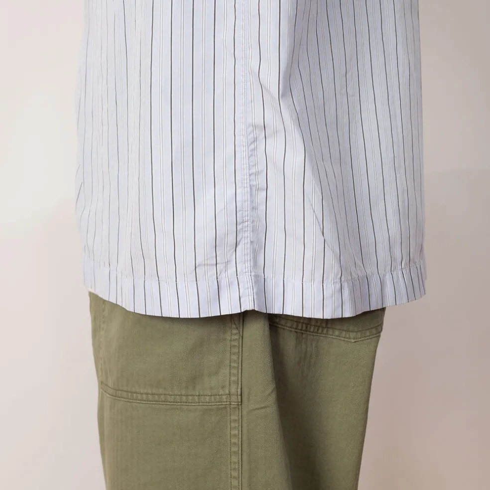 Holiday Shirt - Light Blue Banker Stripe