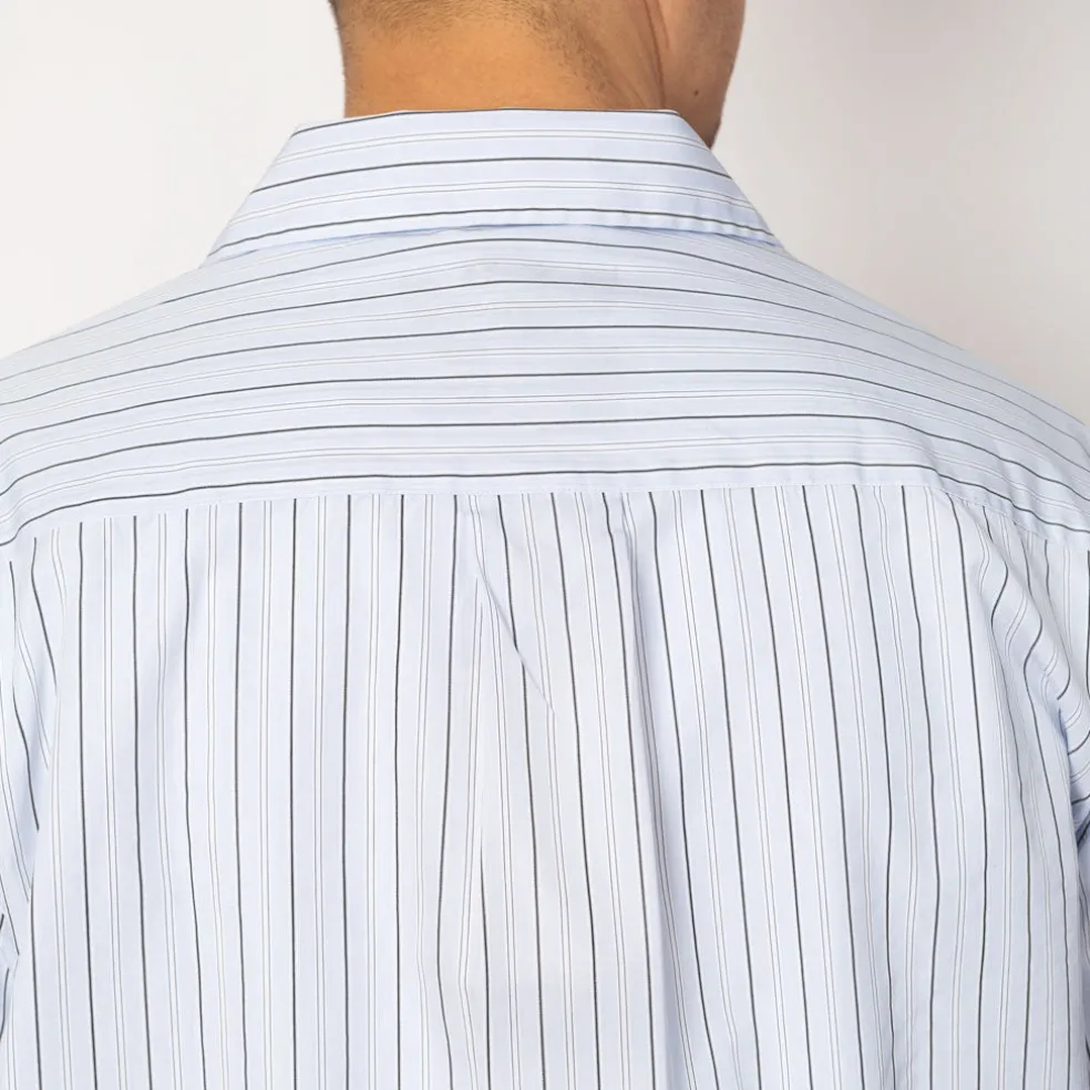 Holiday Shirt - Light Blue Banker Stripe